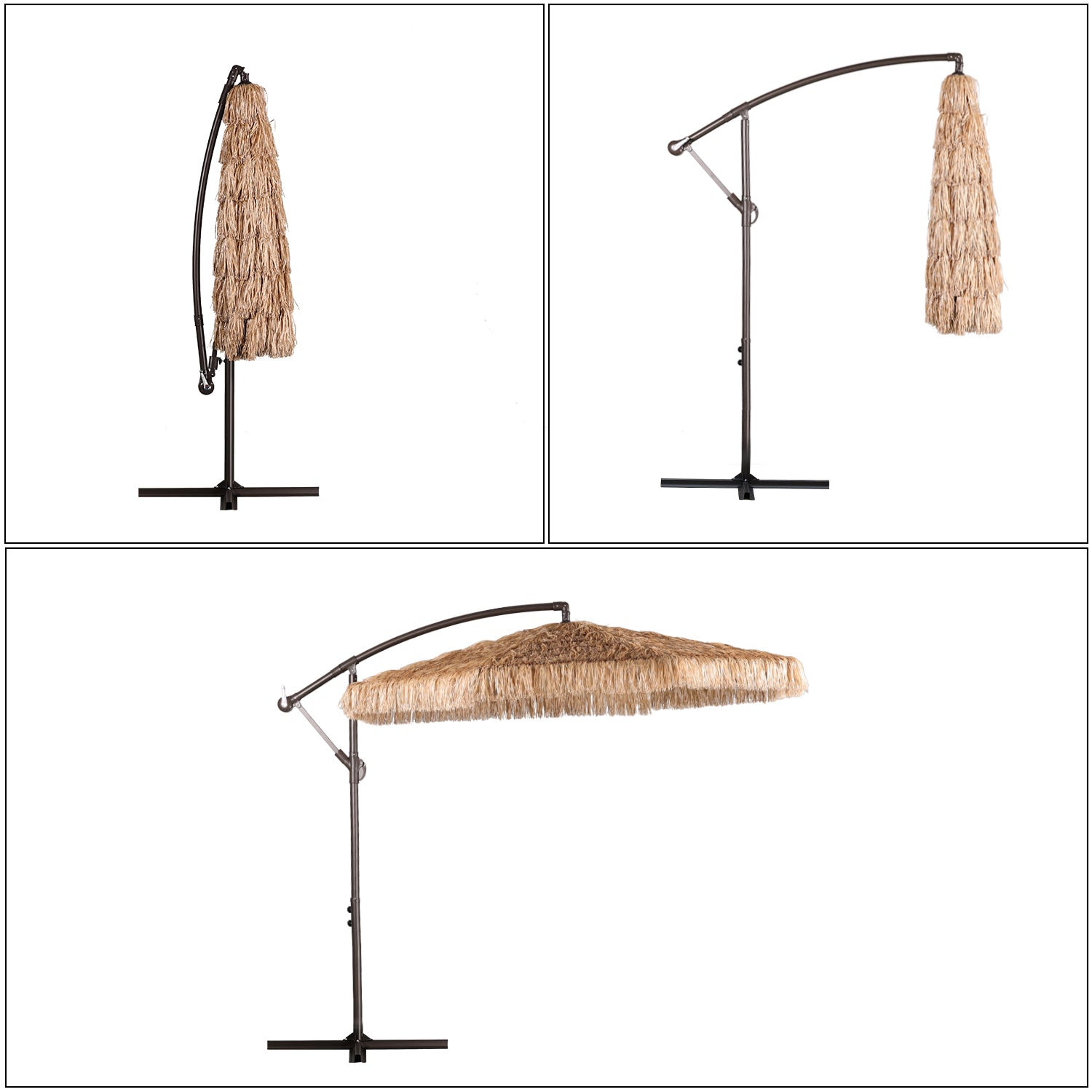9 FT Thatch Tiki Umbrella U503