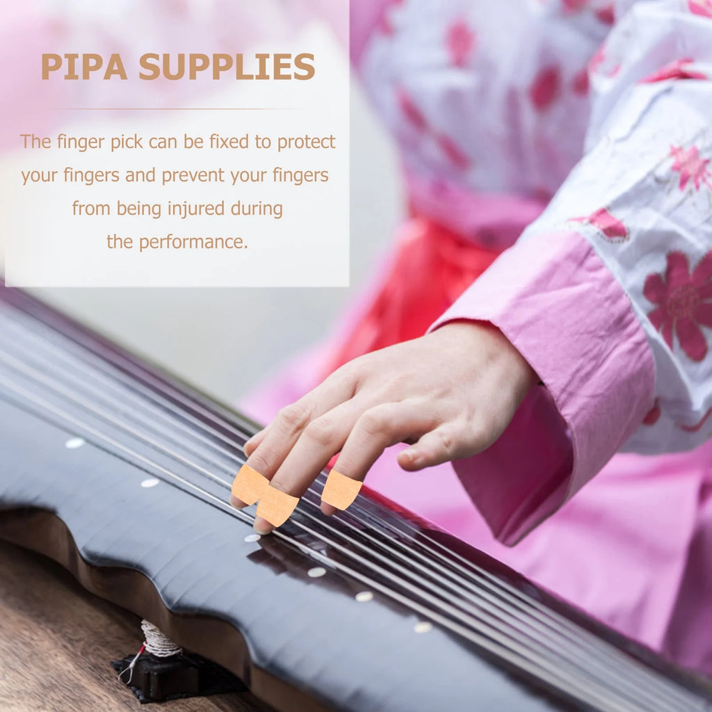 10 Pcs Guitar Adhesive Guzheng Finger Tape O4360
