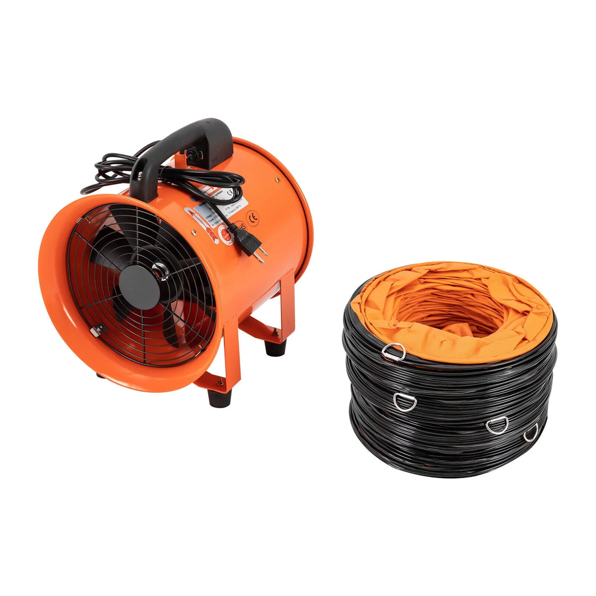 10 Inch Portable Ventilation Fan with 32.8ft Duct Hose C673351