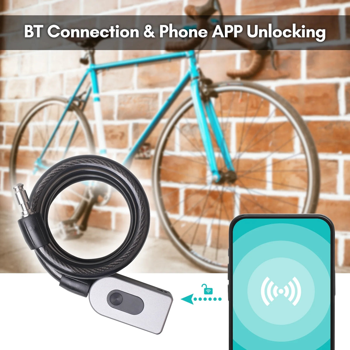 Cable Combination Lock with Built-in Battery R362