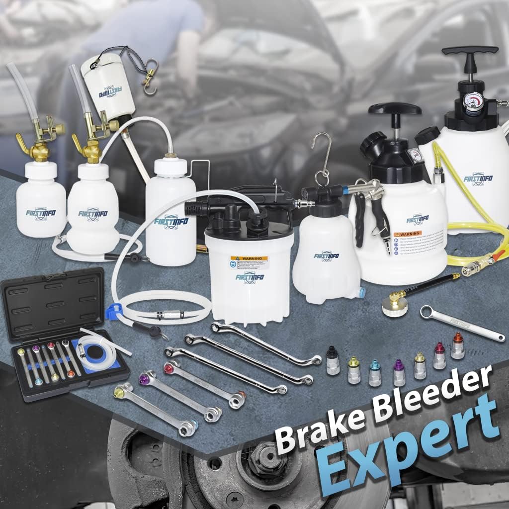 1.8 Liter Vacuum Brake Bleeder Extractor Kit with Silicone Bleeding Hose U433509