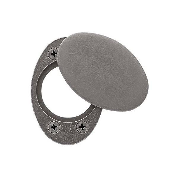 Satin Brass u0026 Black Cylinder Lock Cover Plate A619171