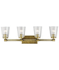 4 Light Natural Brass Bath M701