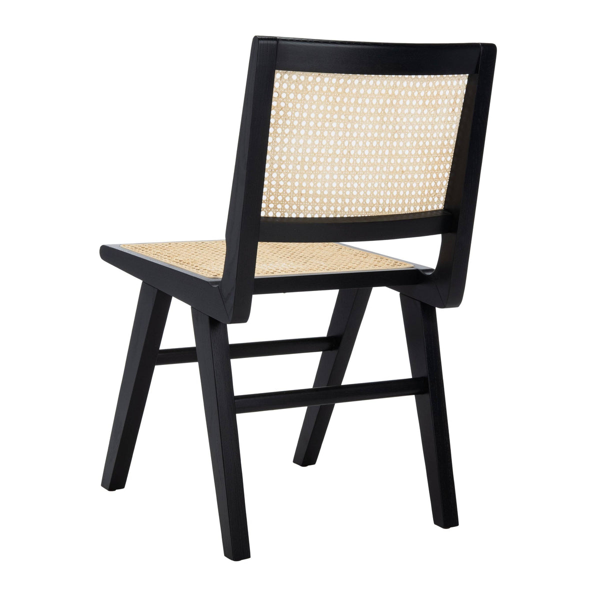 Black Natural Cane Dining Chair Set of 2 B403120