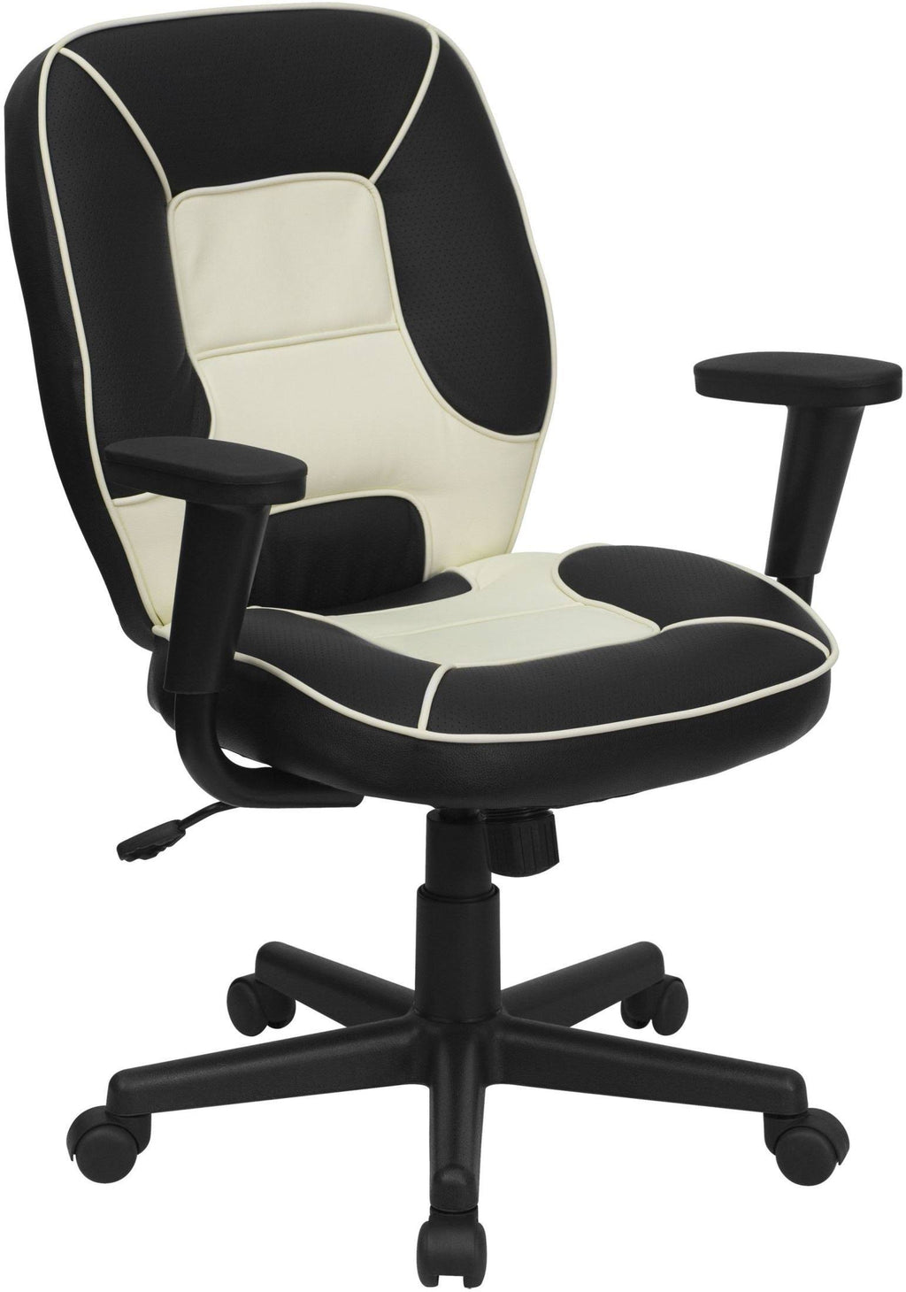 Black Vinyl Mid-Back Executive Office Chair I2883