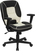 Black Vinyl Mid-Back Executive Office Chair I2883