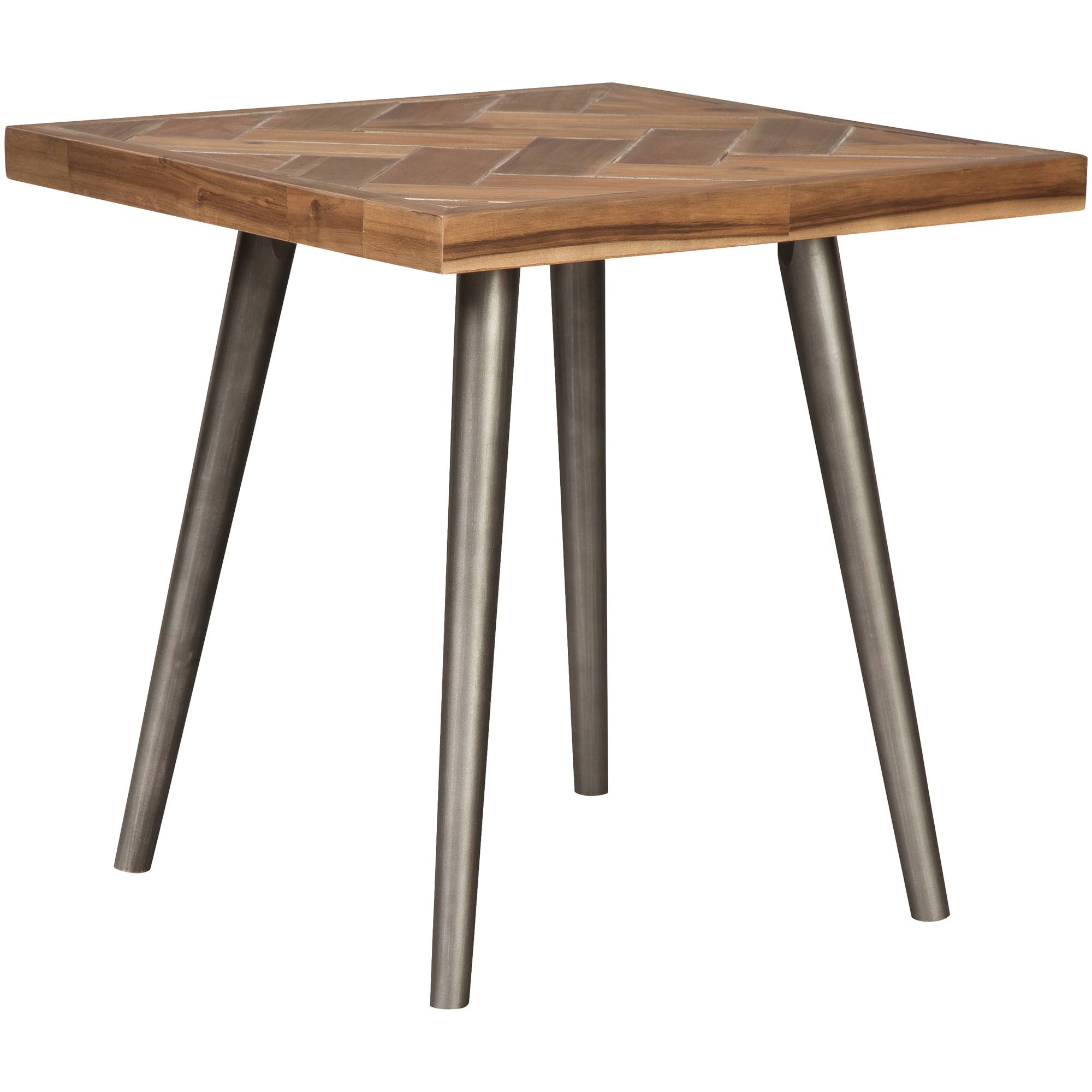 Light Brown Square End Table B187111