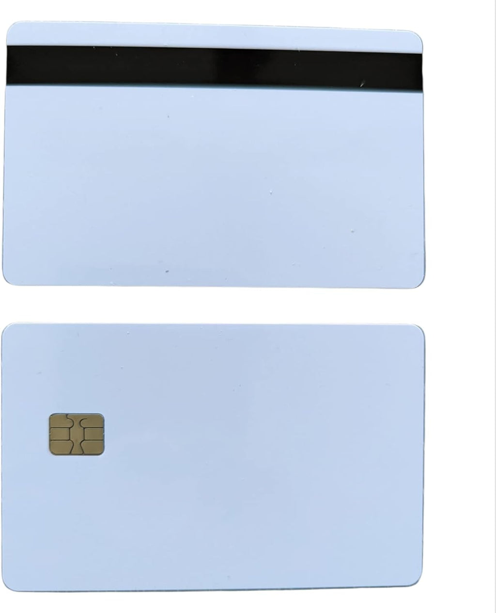 10 Pack Blank White EMV Chip Cards with Magnetic Stripe I204016