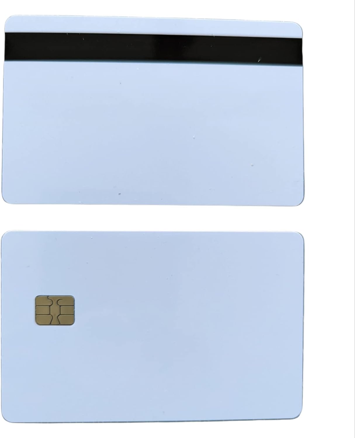 10 Pack Blank White EMV Chip Cards with Magnetic Stripe I204016