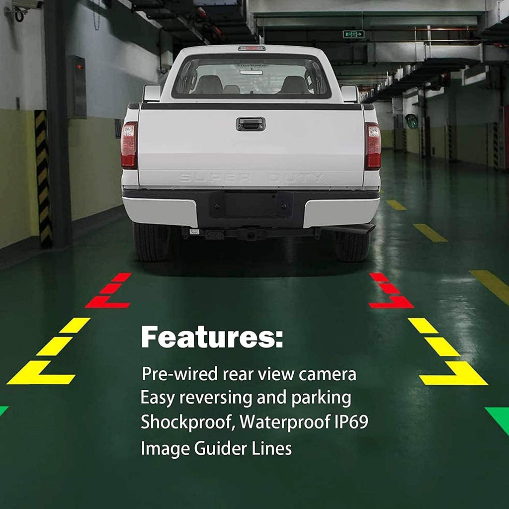 Reverse Camera Compatible with Ford F150 F250 F350 F450 F550 Tailgate Handle Car Rear View Camera U320