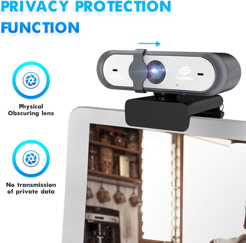 HD Webcam Autofocus 1080p with Stereo Microphone USB Webcam Pack of 2 R517175