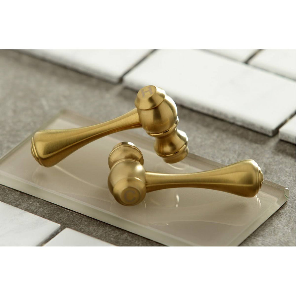 Polished Nickel Adjustable Center Wall Mount Kitchen Faucet G136022