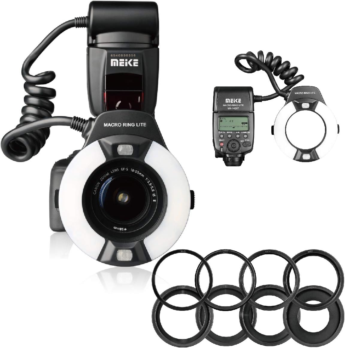 Macro LED Ring Flash with AF Assist Lamp for EOS Digital DSLR Camera K466