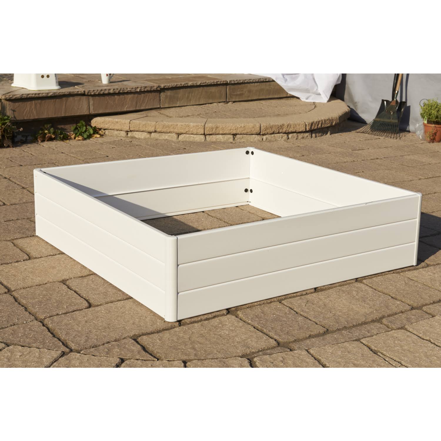 Vinyl Raised Garden Bed White M413