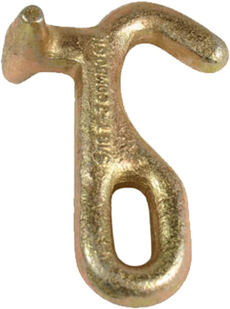 Tow Chain with Forged J Hook and T/J-Combo Hook, Grade 70 Chain, 10 Foot, 4,700 Pound Safe Working Load J52294