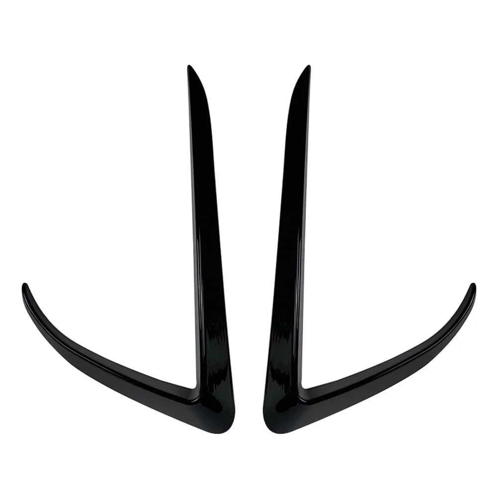 2PCS Car Front Fog Light Eyebrow Cover Trim Black O794