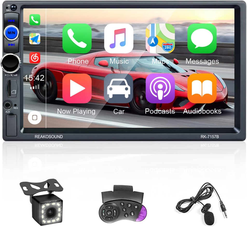 Double Din 7 Inch Touch Screen Car Stereo with Bluetooth Y95095