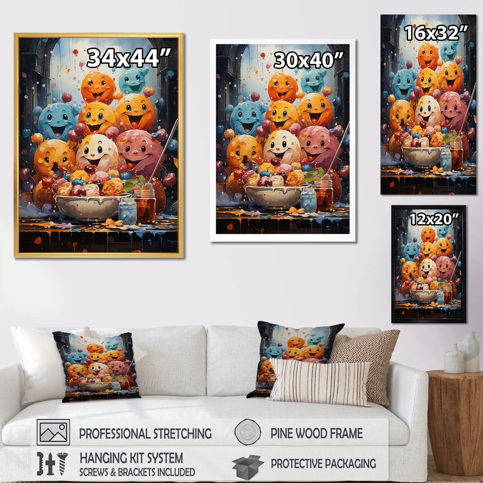 Pop Art Floater Framed Wall Art Prints M295