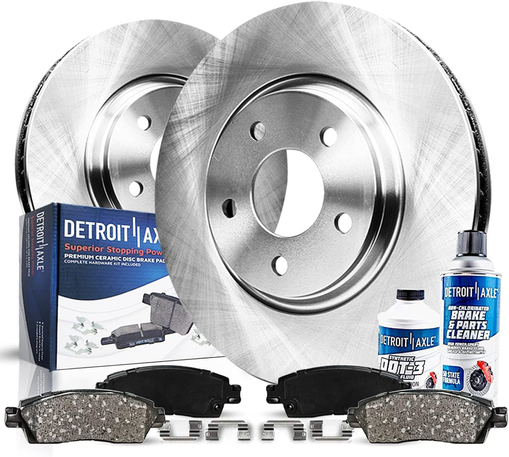 325mm Front Disc Rotors w/Brake Pads Kit 6pc Set P464