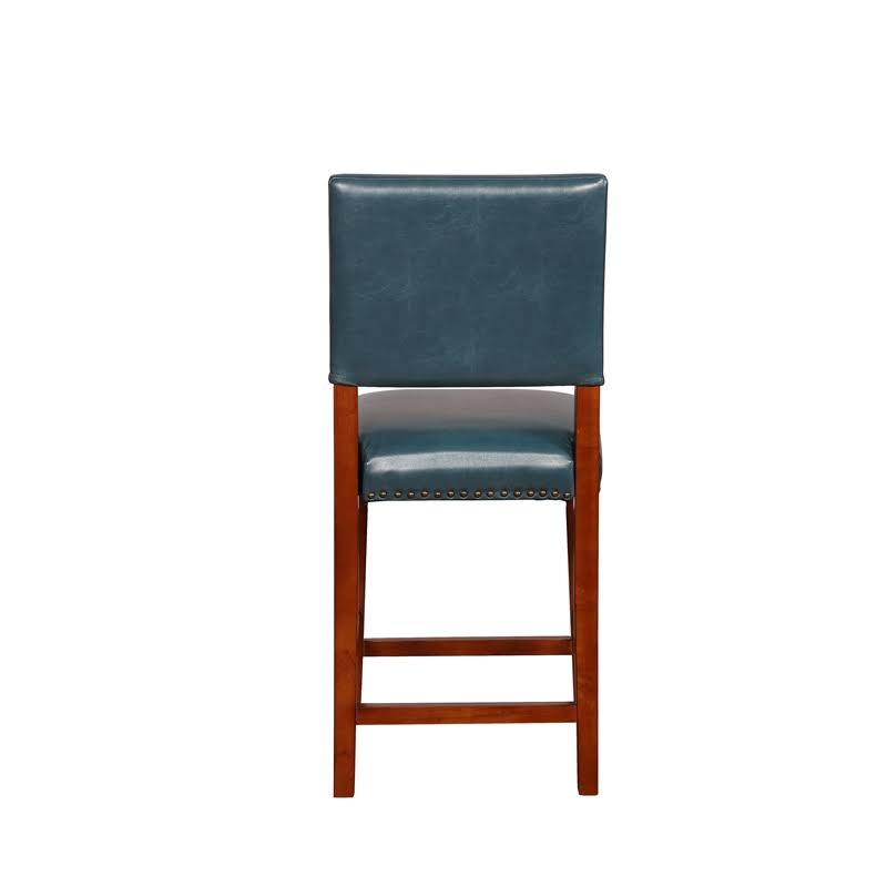 Blue Wood Counter Stool C599