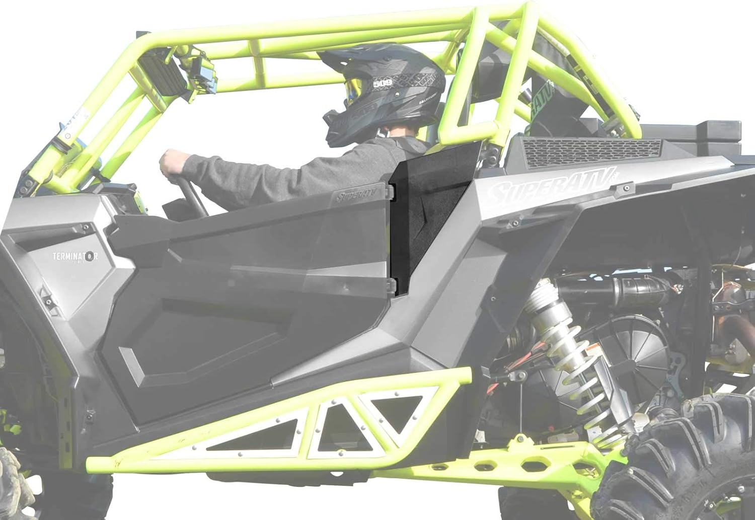 Black Full Plastic Doors with Side Panels for Polaris RZR 900 S Y5268
