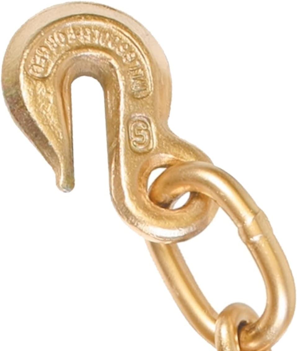 Tow Chain with Forged J Hook and T/J-Combo Hook, Grade 70 Chain, 10 Foot, 4,700 Pound Safe Working Load J52294