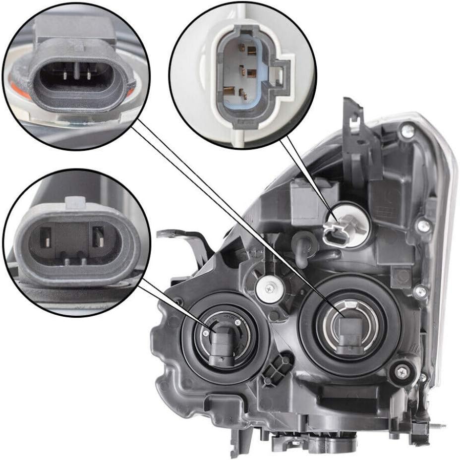 Nissan Rogue Headlight Assembly 2009 2010 Driver Side Halogen D979625