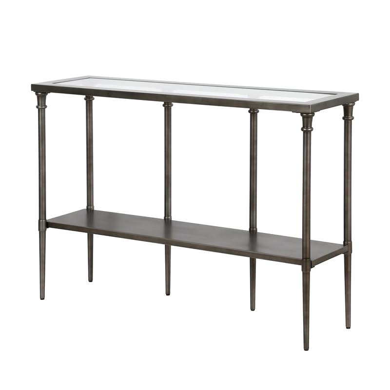 Aged Steel Console Table D38249