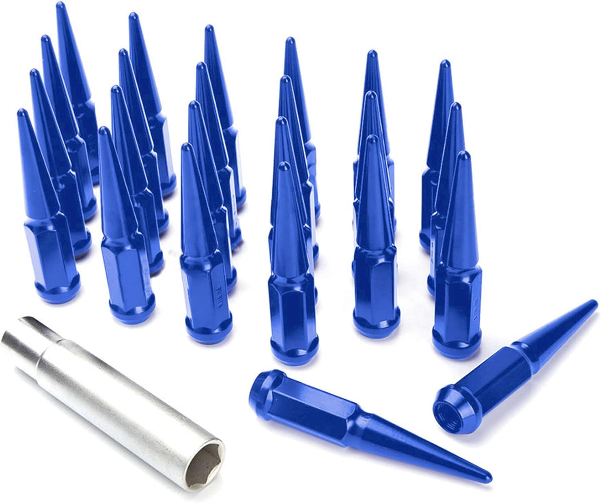 24 Chrome Spike Lug Nuts 1/2-20 Taper Z8639