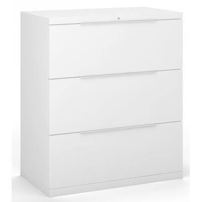 White 3-Drawer Vertical Filing Cabinet B5122