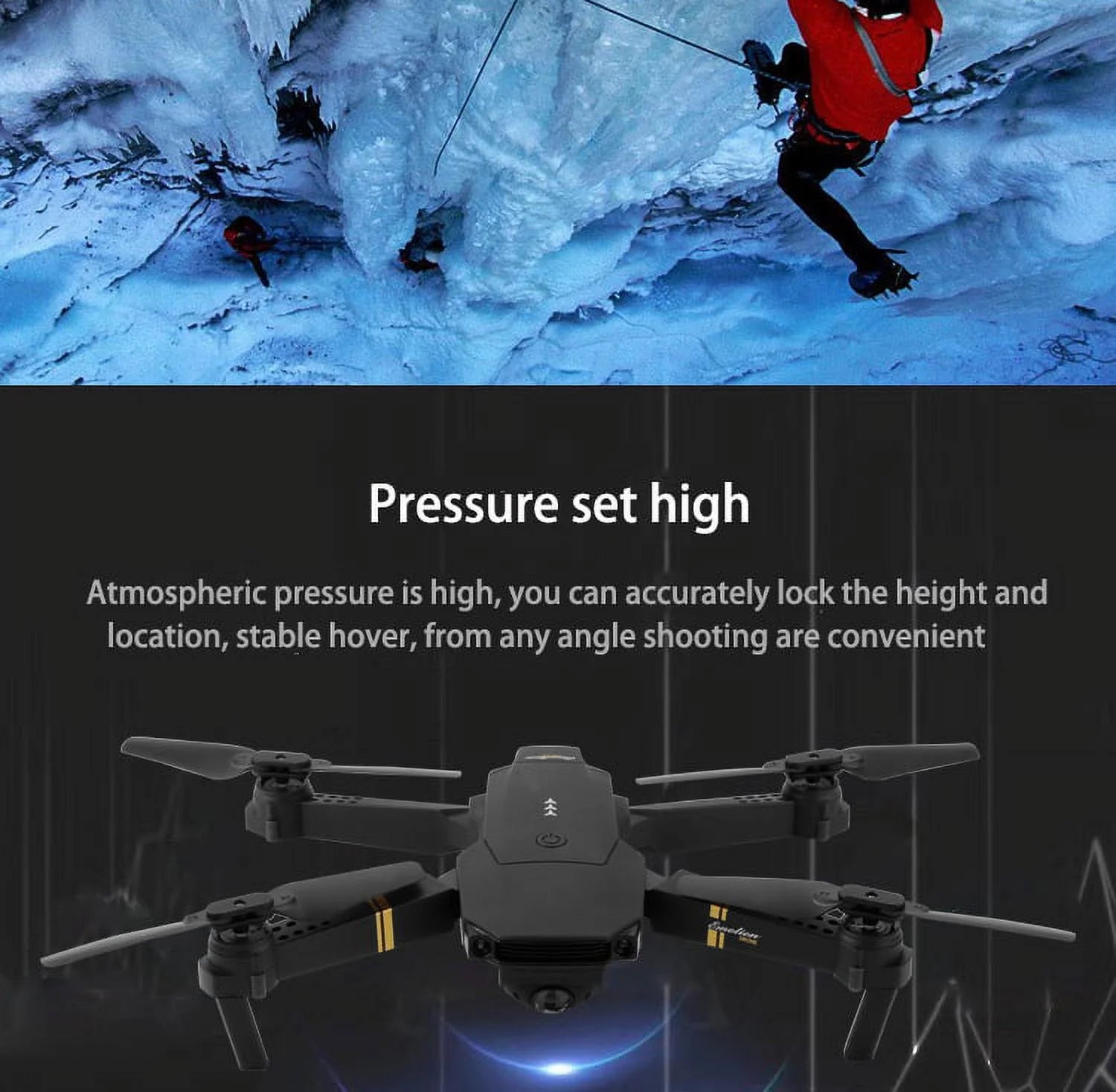 4K Folding Drone Quadcopter with Adjustable Camera J145