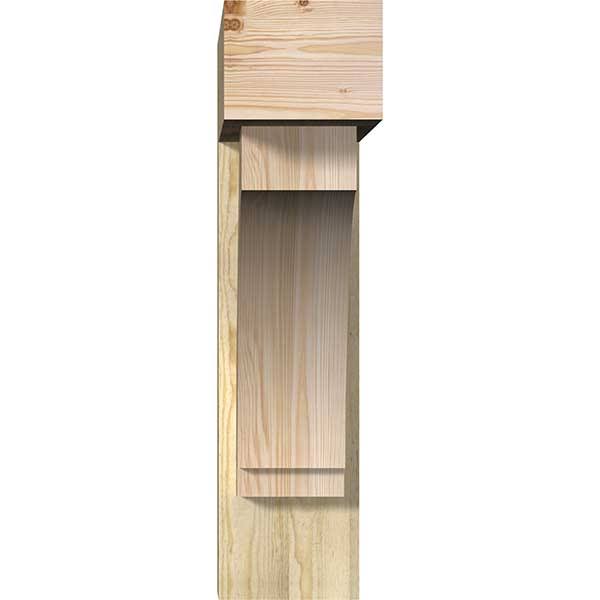 Rough Sawn Bracket with Offset Brace, Douglas Fir U8580