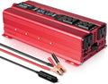 800W/2000W Peak Car Power Inverter DC 12V to 110V AC Converter with LCD Display Dual AC Outlets Dual USB Pack of 2 D201002