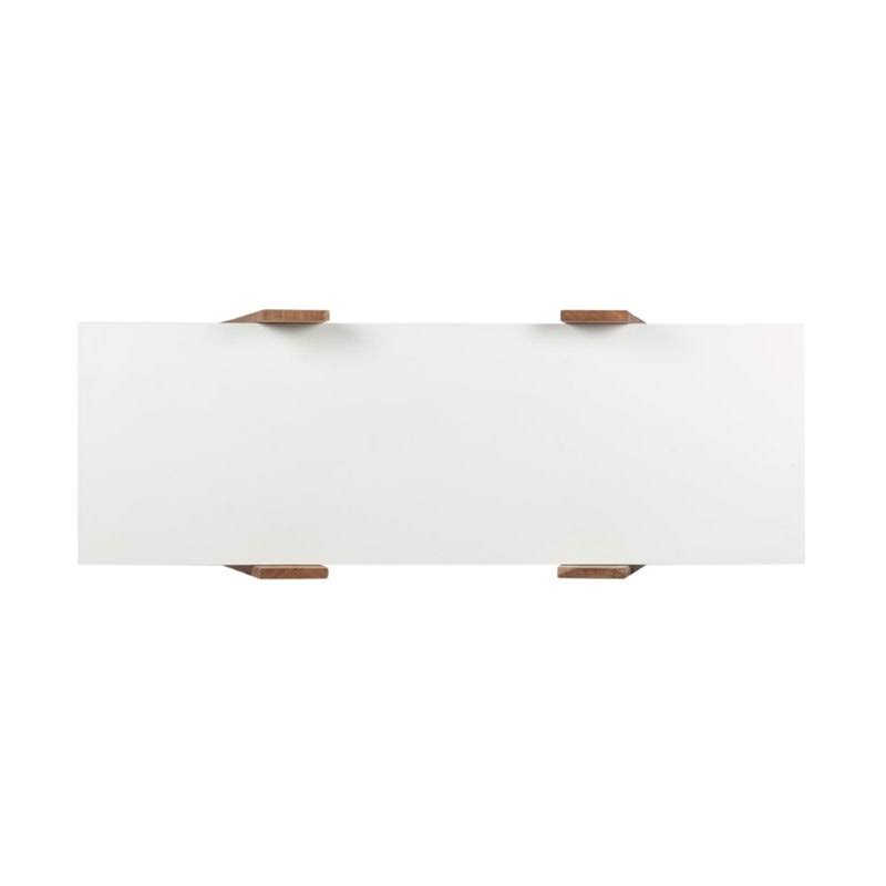 Acacia Wood Bookcase in Natural Gray V39708
