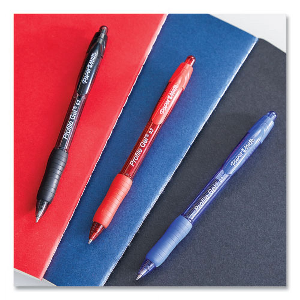 Blue Ink Retractable Fine 0.5 Mm Gel Pen, Dozen H221411