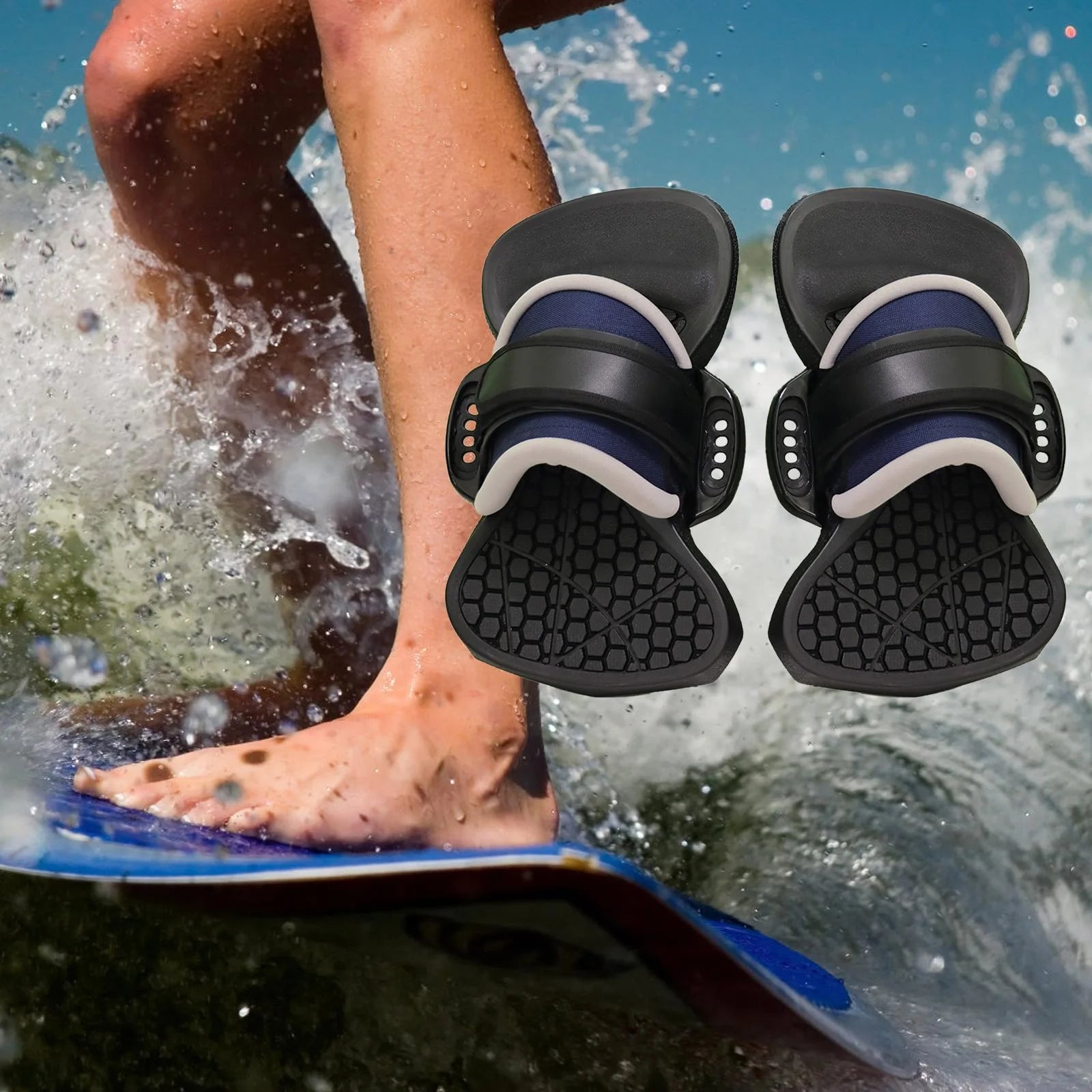 Black Multifunctional Non Slip Adjustable Foot Covers for Surf Board P383
