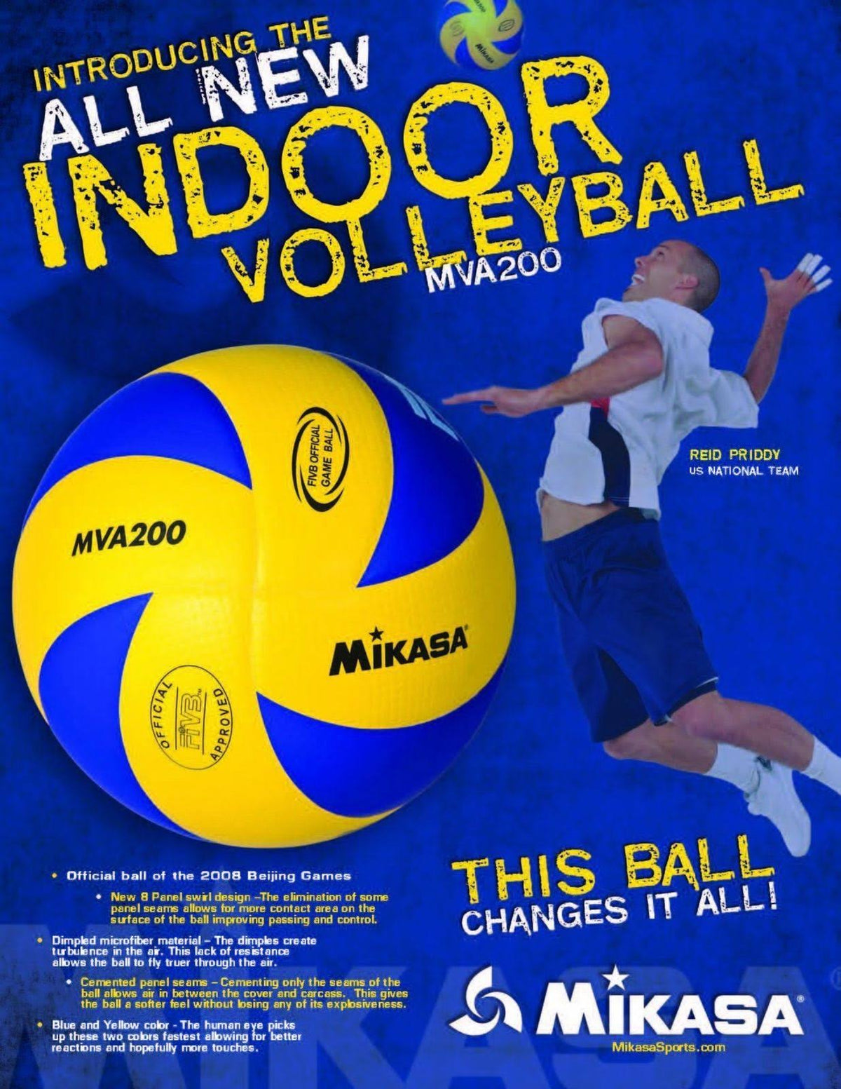 Blue/Yellow Olympic Game Ball R116201