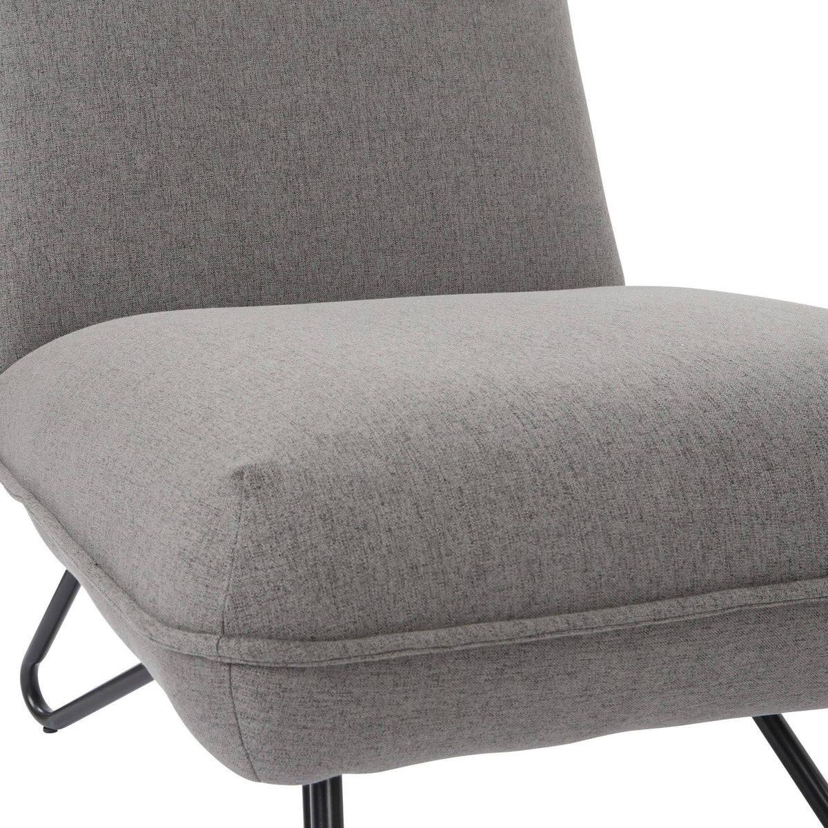 Grey Chair and Ottoman F64564