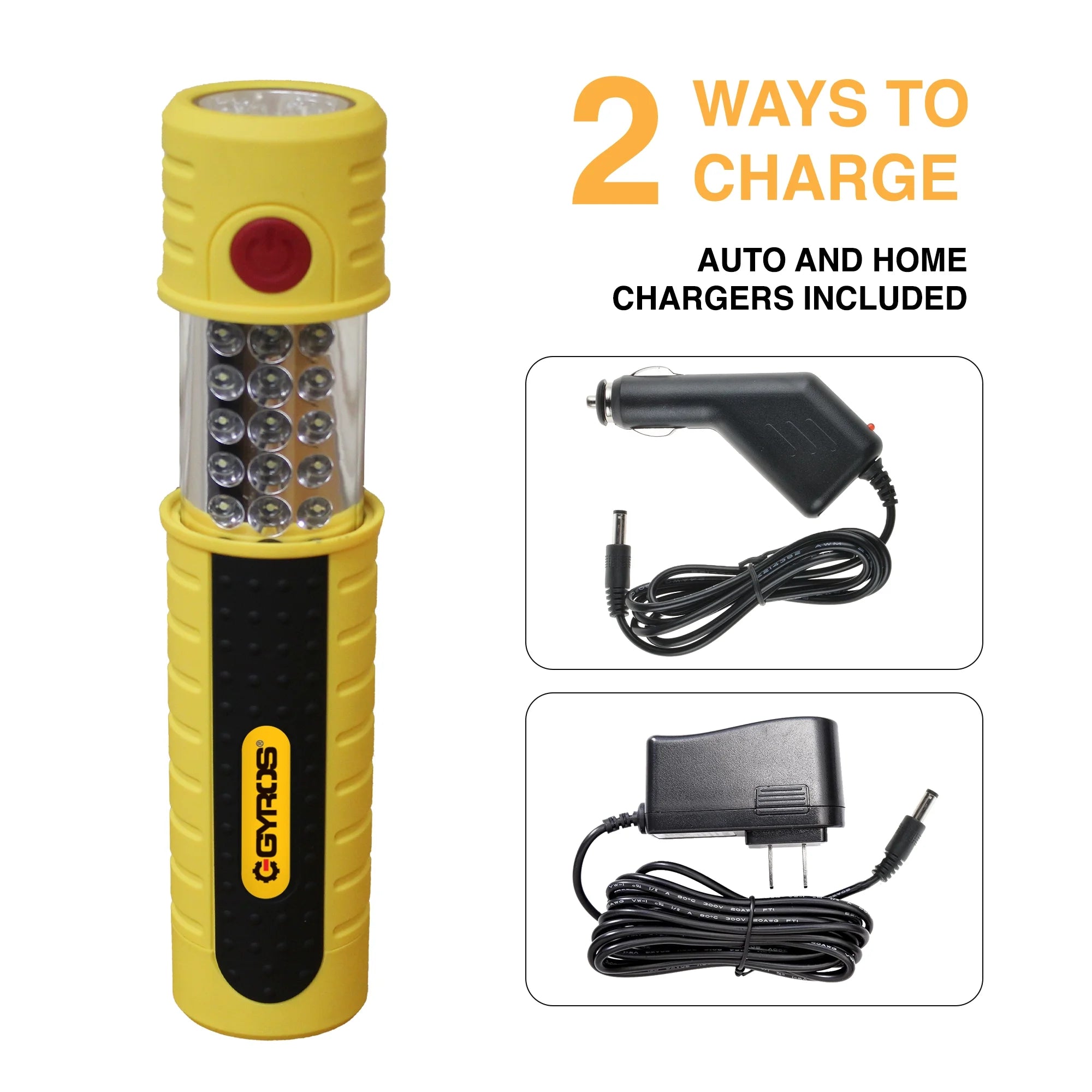 Rechargeable Handheld Work Light with Magnetic Base and Hanging Hook R532733