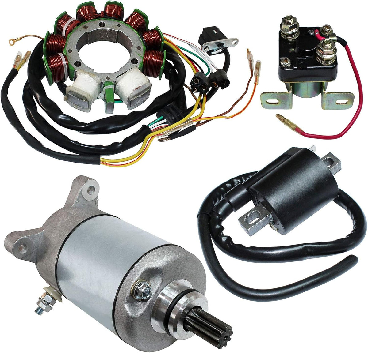 Stator Starter Solenoid Ignition Coil for Polaris Sportsman 500 1998 1999 2000 F2203