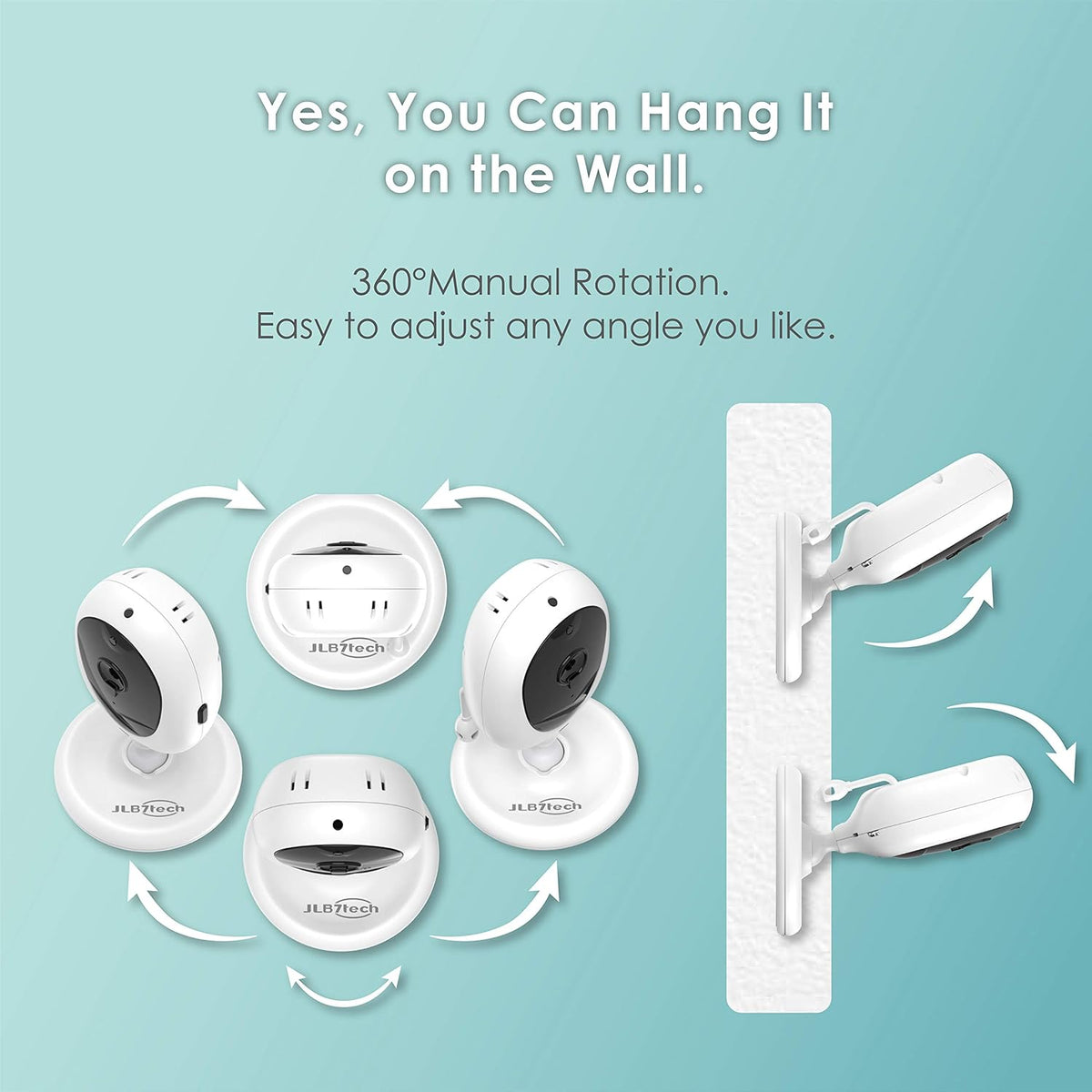 Video Baby Monitor with 4.3 LCD, Auto Night Vision, Two-Way Talkback, Pack of 2 E392