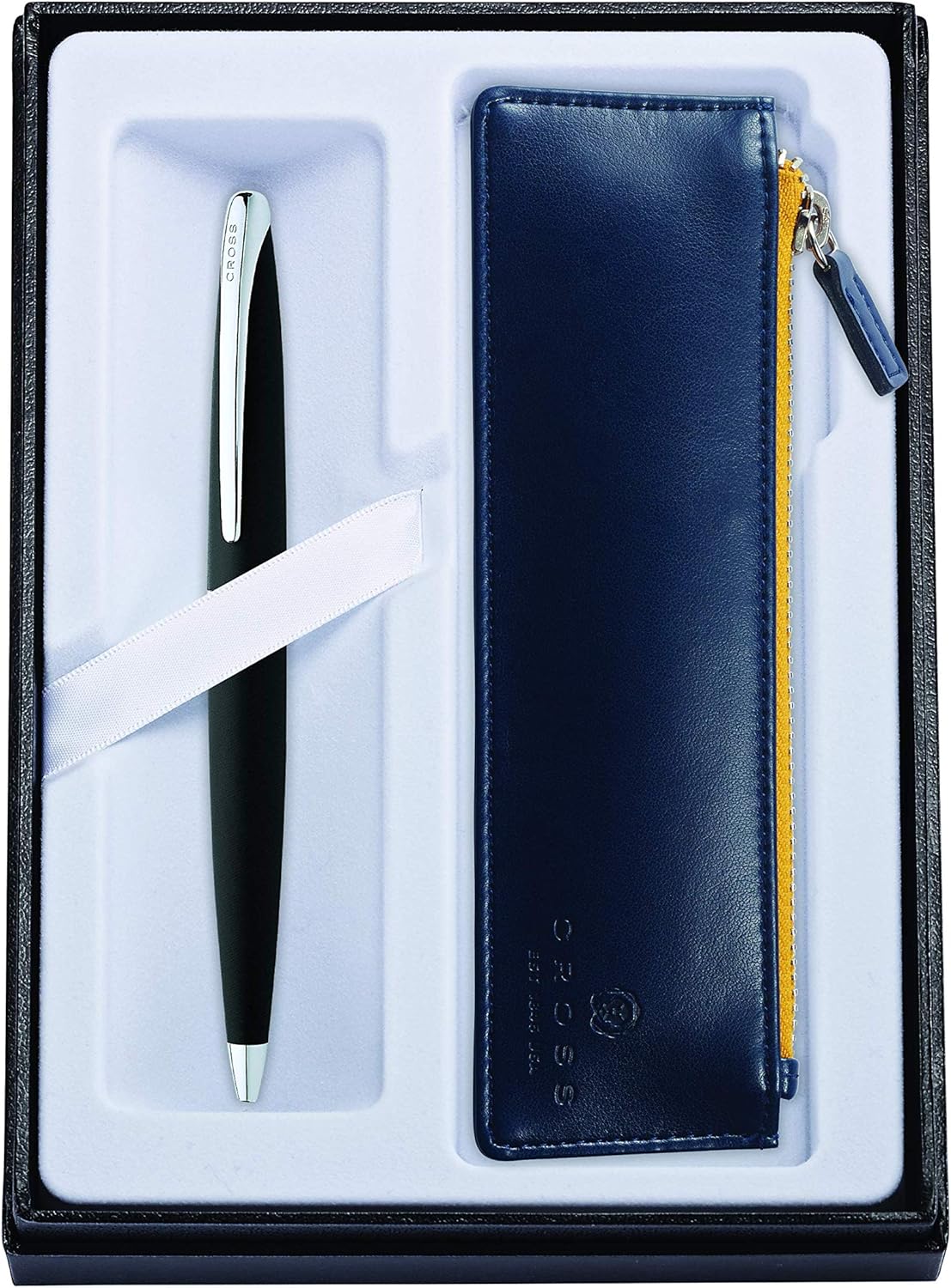 Basalt Black Ballpoint Pen & Crimson Medium Journal Pack of 2 W529
