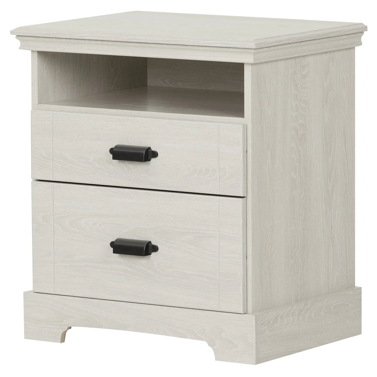 White 2-Drawer Nightstand H95992
