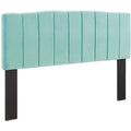 Mint Channel Tufted Velvet Headboard O46575
