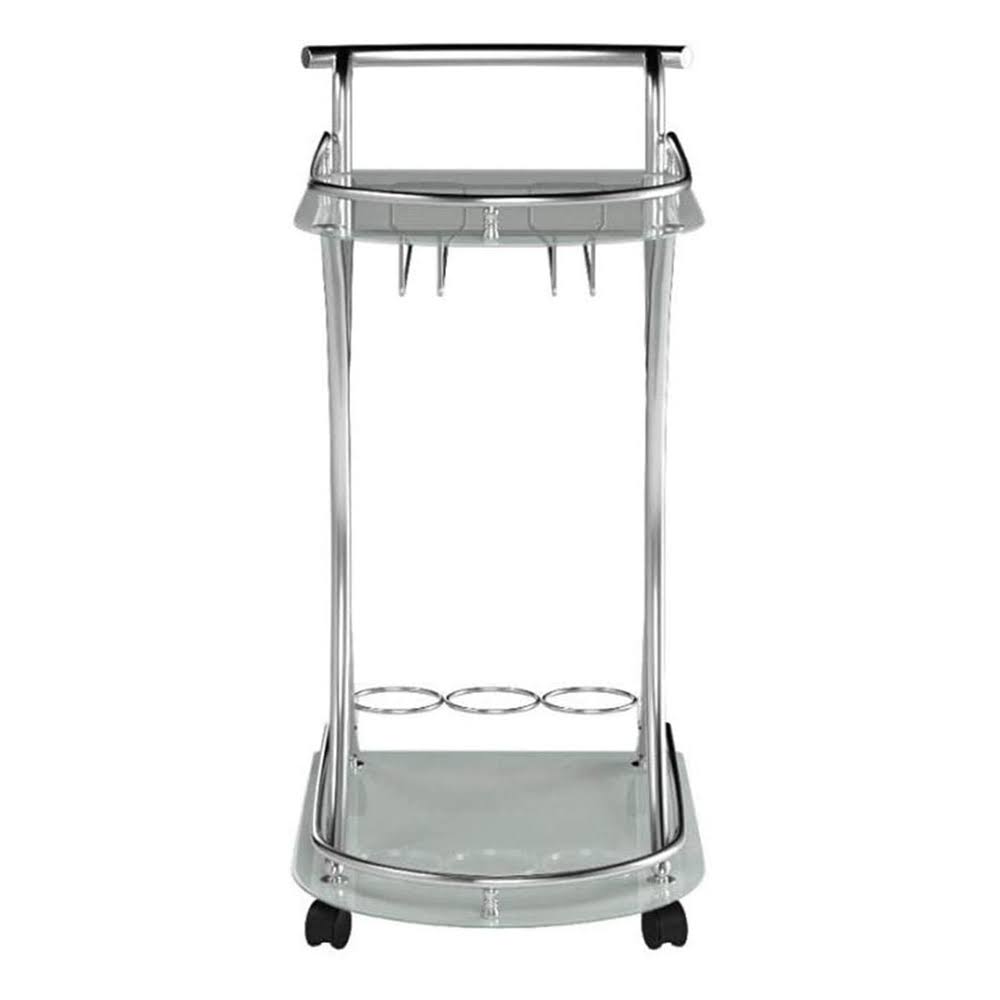 Metal/Glass Mobile Serving Cart F3016