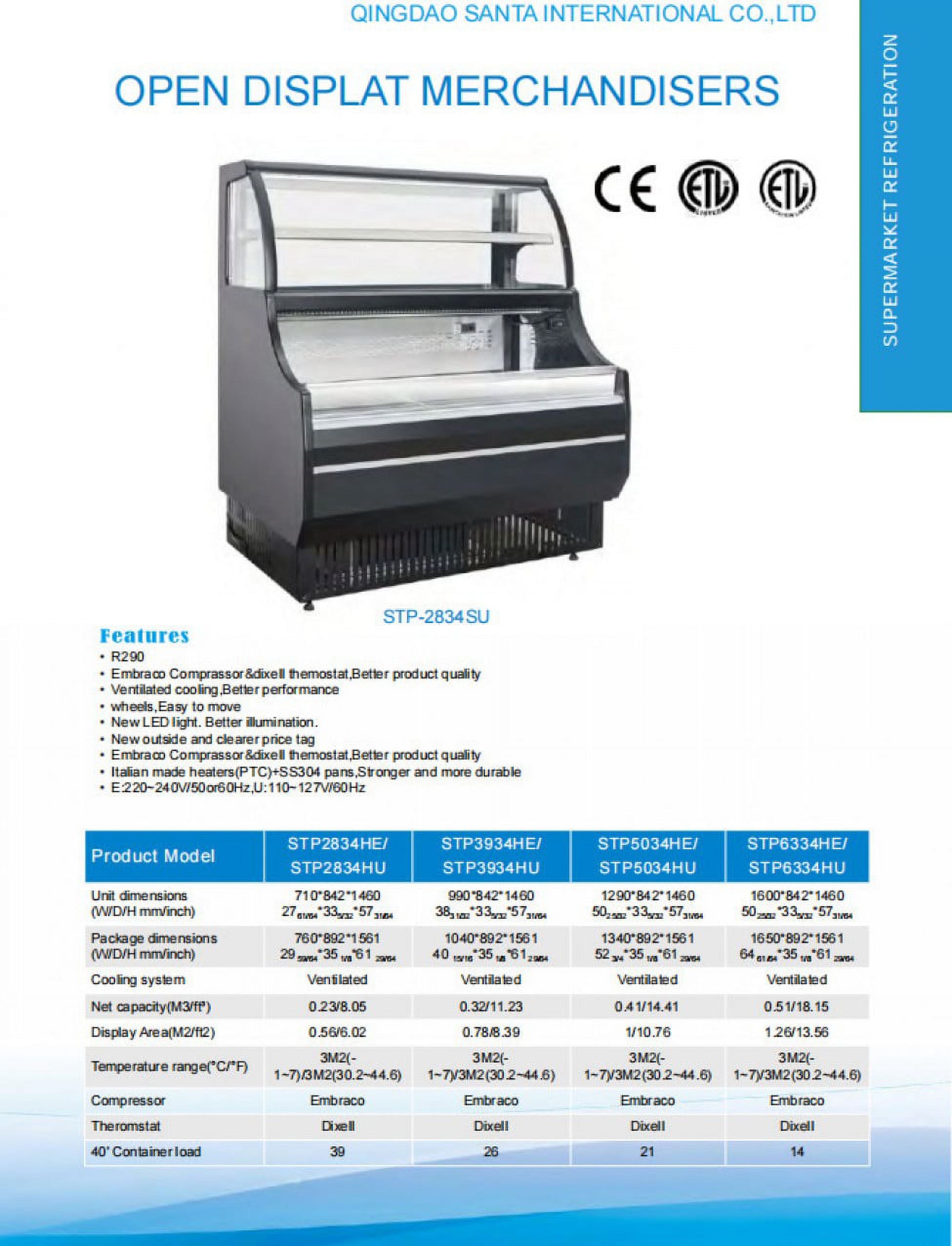 62 inches Sandwich Salad Prep Refrigerator Merchandiser B97580