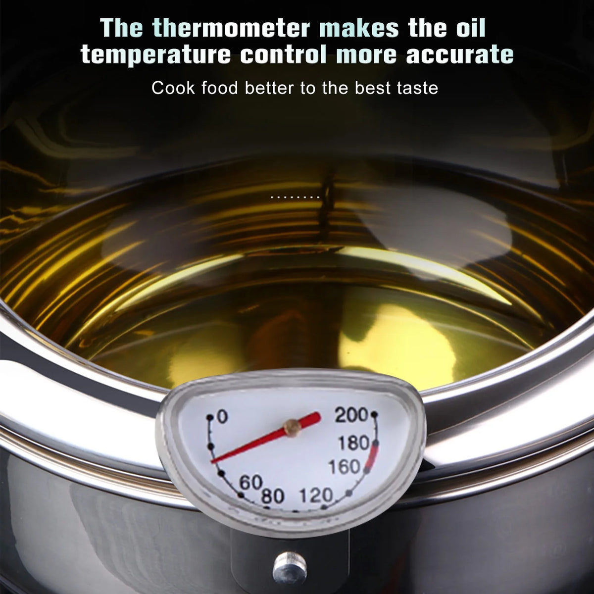 Stainless Steel Deep Fryer Pot with Oil Drip Drainer Rack P75475