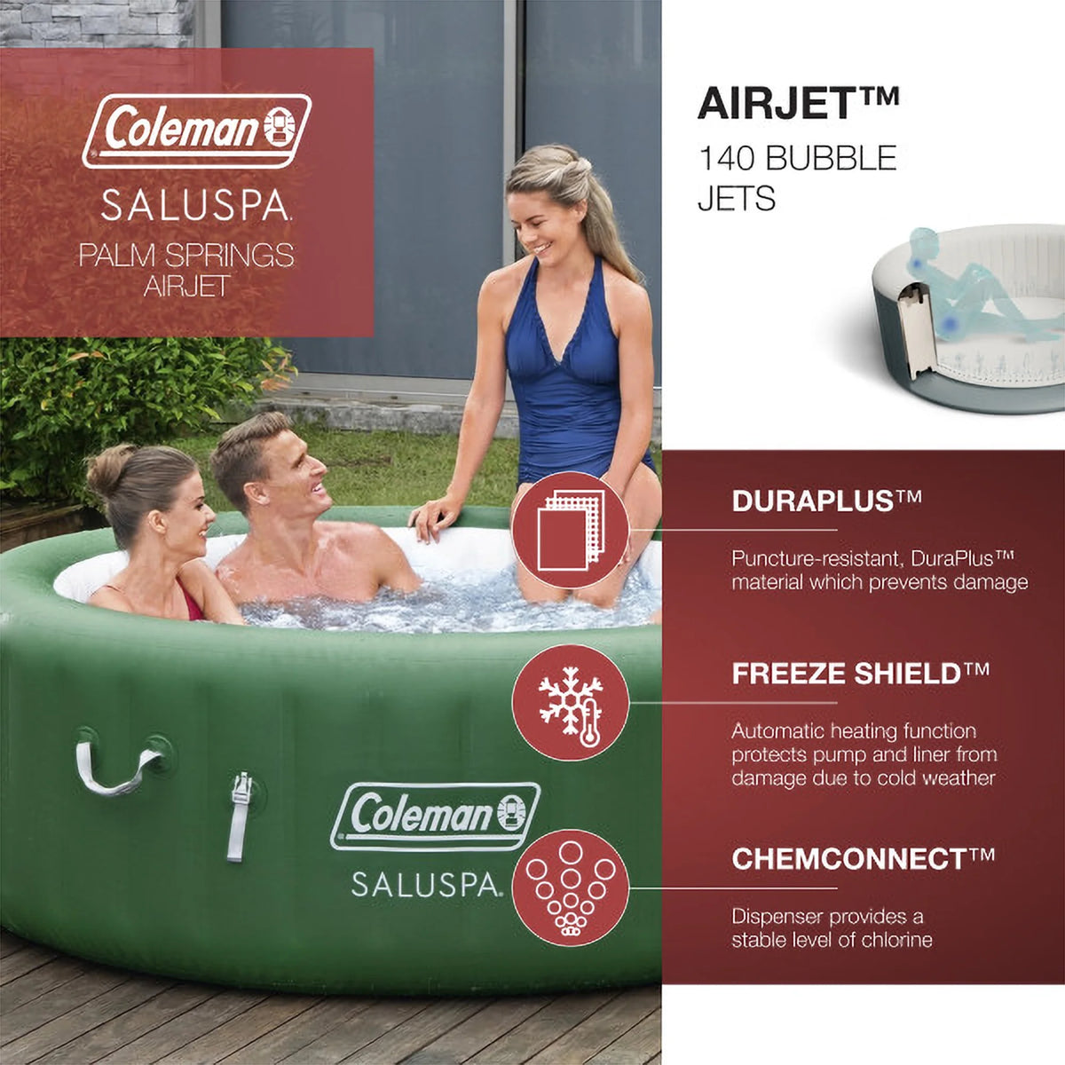 6 Person Inflatable Spa A6500