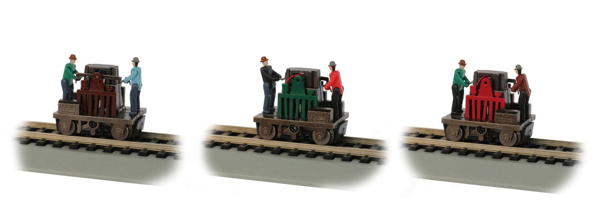 HO Gandy Dancer Operating Hand Car W140725
