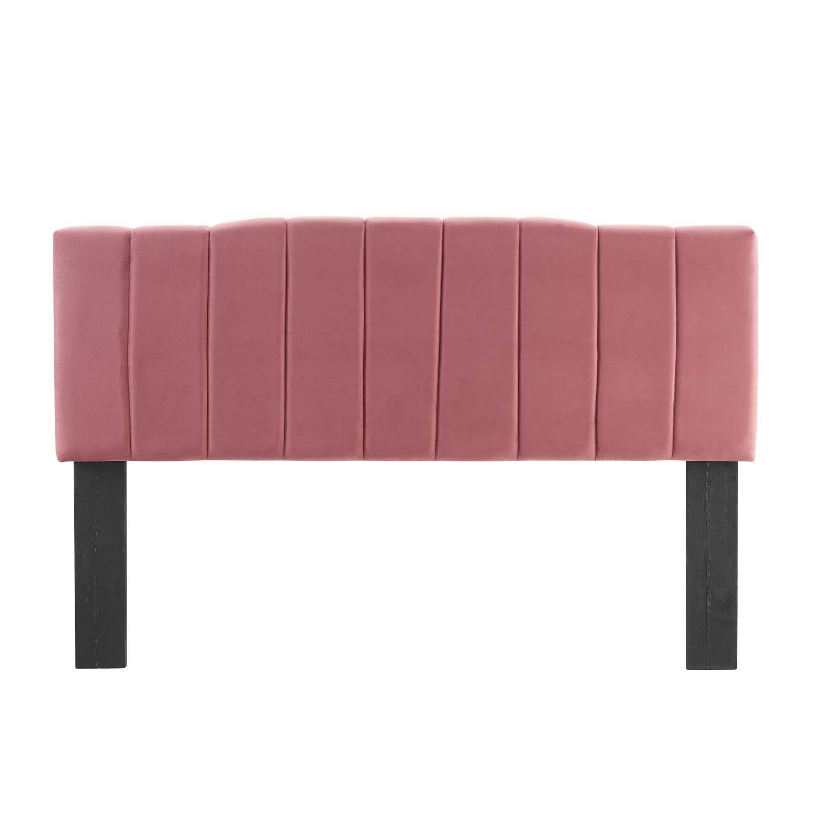 Mint Channel Tufted Velvet Headboard O46575